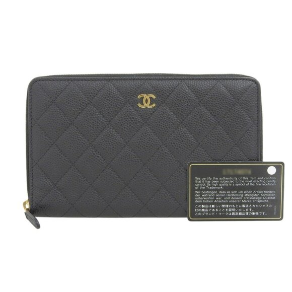 CHANEL Black Logo Wallet - Picture 1 of 8